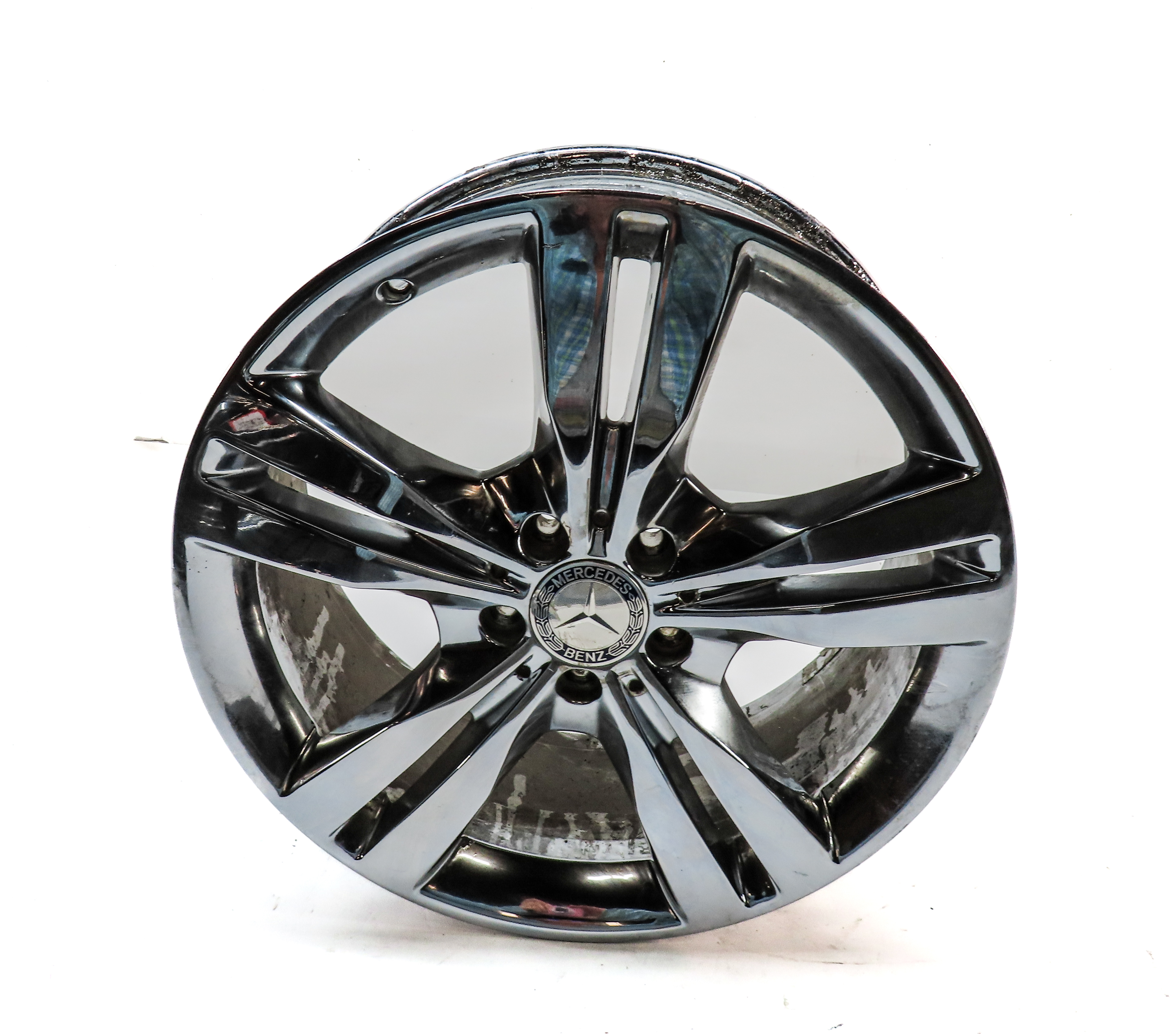 2012-2014 MERCEDES ML350 (W166) 19x8 - 5 DOUBLE SPOKE ALUMINUM ALLOY WHEEL RIM — exact item pictured
